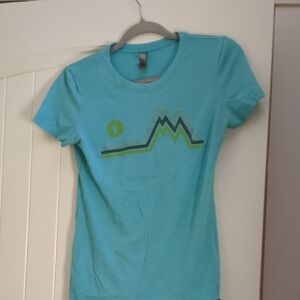Graphic Tee with Mountain Design